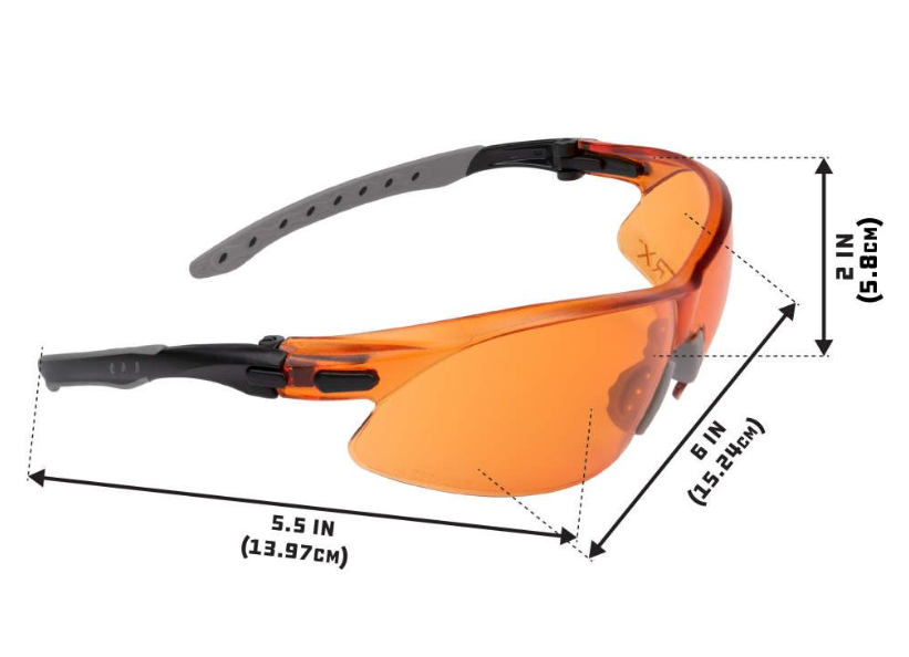 Allen Co ULTRX Keen Safety Glasses Amber