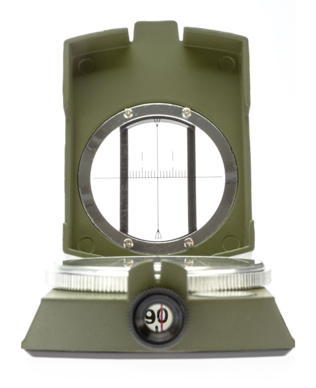 Military Style Lensatic Sighting Compass