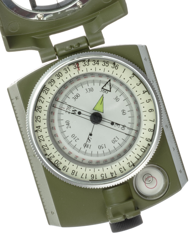 Military Style Lensatic Sighting Compass