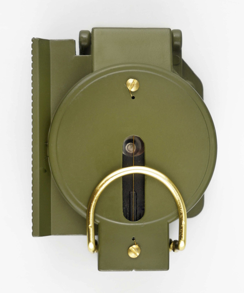 Precision Lensatic Metal Compass with Ruler