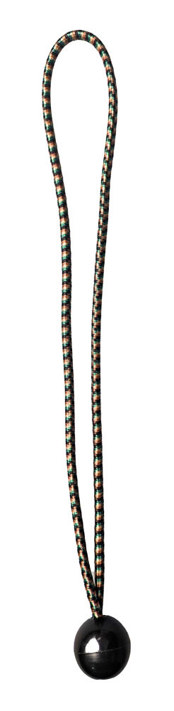 Camouflage Stretch Cords with Black Balls – 12" (25-Pack)