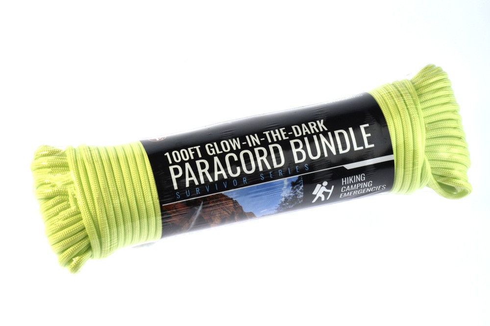 Glow-in-the-Dark Paracord – 100 ft x 5/32" (7-Strand)