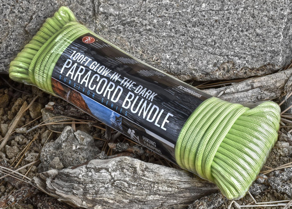 Glow-in-the-Dark Paracord – 100 ft x 5/32" (7-Strand)