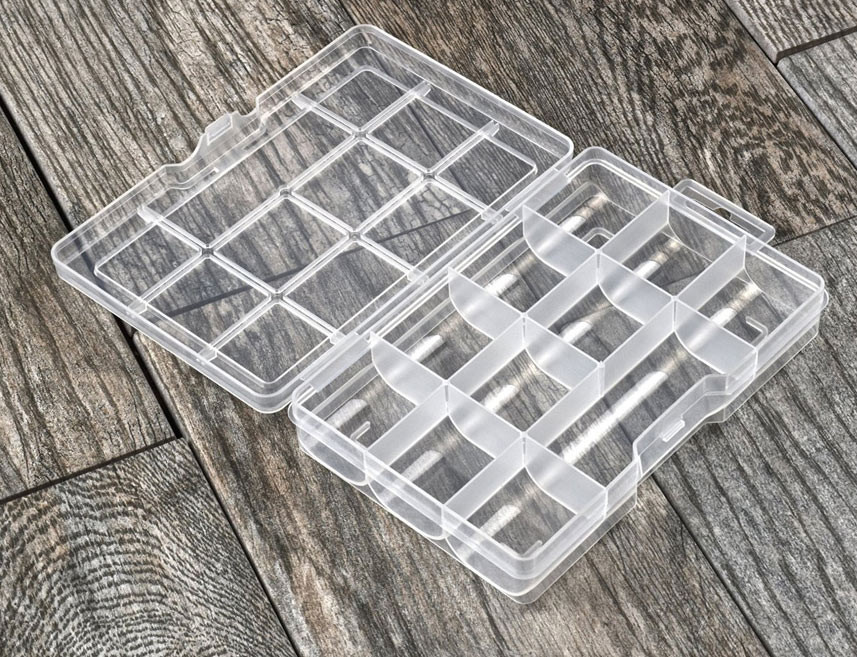 11-Compartment Plastic Storage Box with Lock