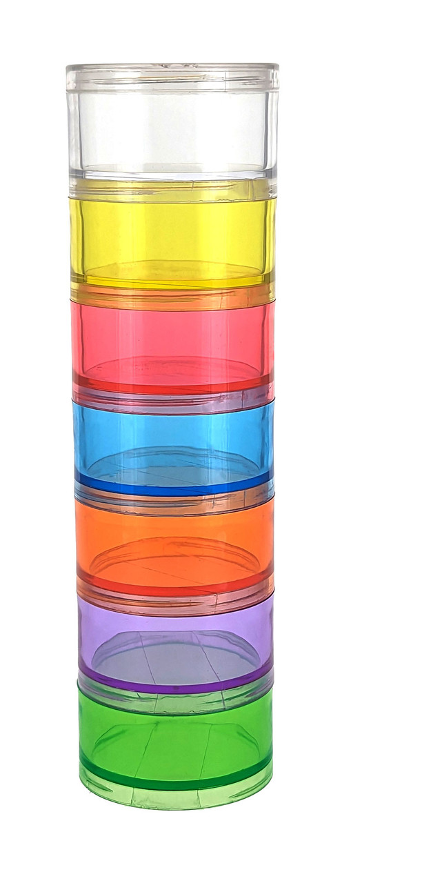 7-Compartment Stackable Organizer with Lid