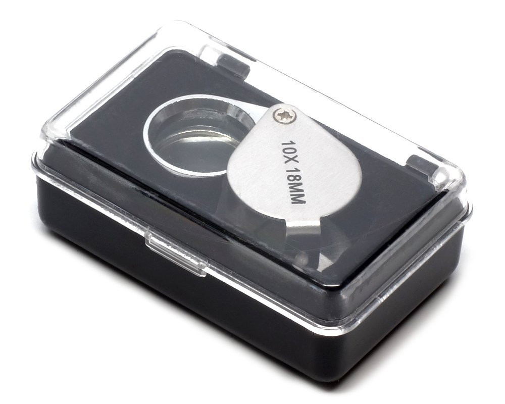 10x Jeweler’s Loupe – 18mm Chrome Round Body