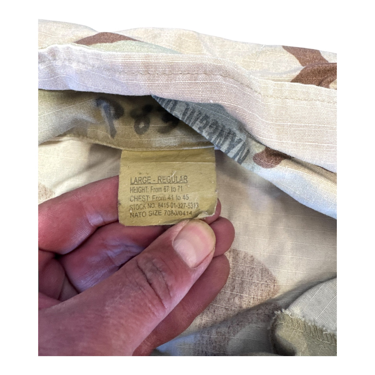GI Issue 3 Color Desert Used BDU Shirt