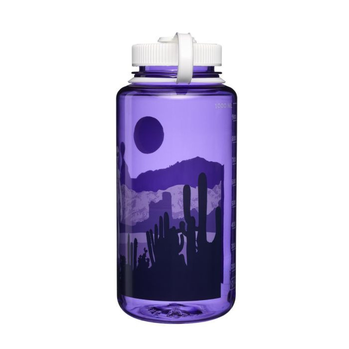 Nalgene 32 Wide Mouth Purple with Aliens Bottle