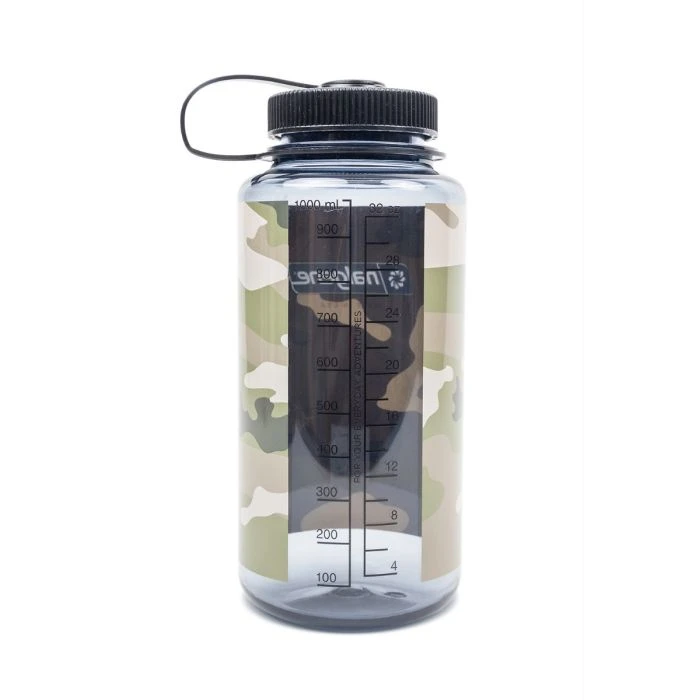 Nalgene 32 oz Wide Mouth Gray Camo Bottle