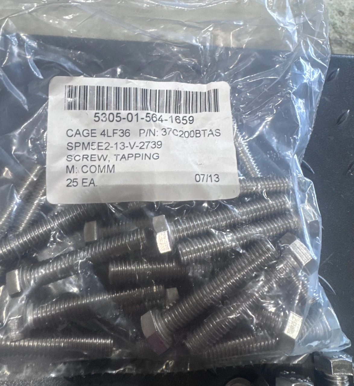 Military Issue Self Tapping Screws Stainless 25 per bag