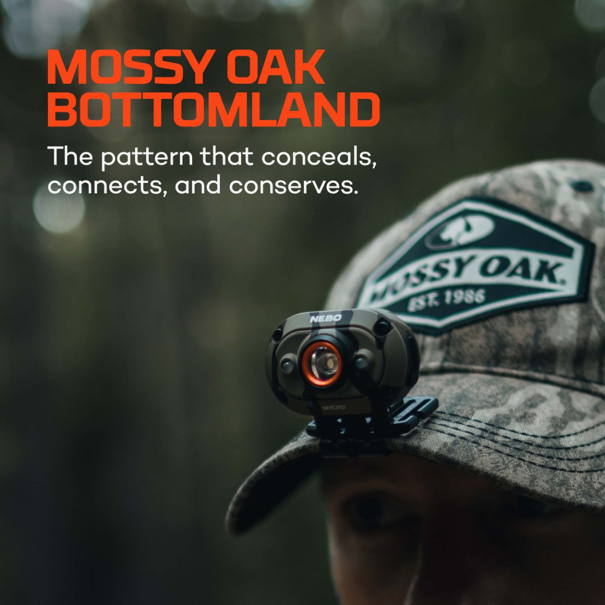 Nebo Mycro 450 Headlamp Mossy Oak Bottomland Camo
