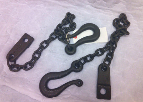 Military Issue 1/4 ton Jeep Trailer Safety Chains- Set of 2