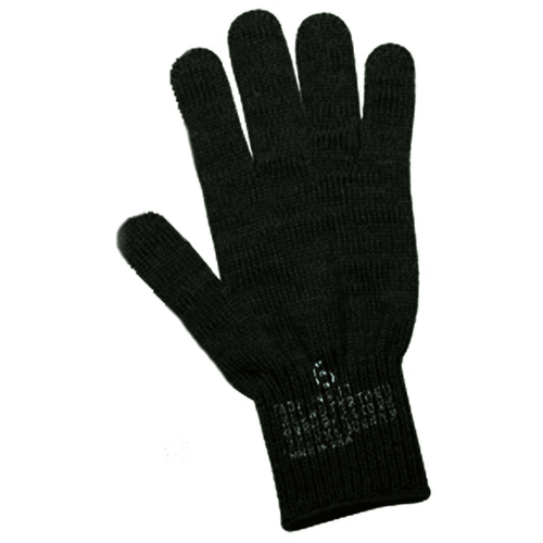 black wool gloves