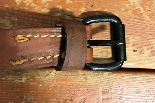 Leather Strap with Black Buckle