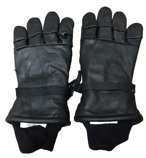NEW Black Leather Military Issue Gloves
