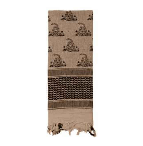 Rothco Gadsden Snake Shemagh Tactical Desert Scarf - Army Surplus