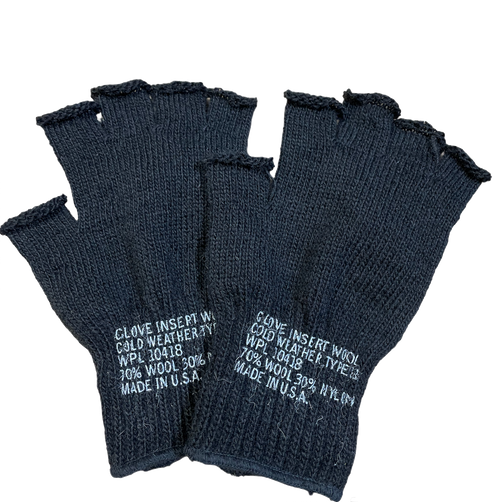 Fingerless Wool Glove Liners