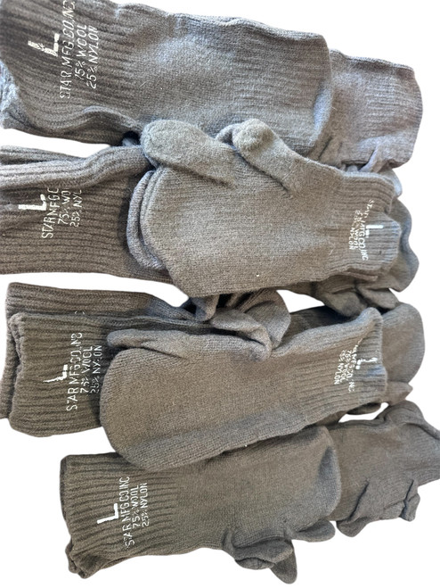  10 pack Trigger Finger  Wool Glove Liner Size L 