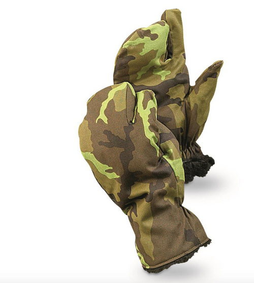 Czech M95 Camo Trigger Finger Mittens Like New Czech M95 Camo Trigger Finger Mittens Like New