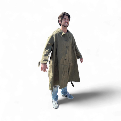 French M47 Canvas Duster Jacket Original Issue