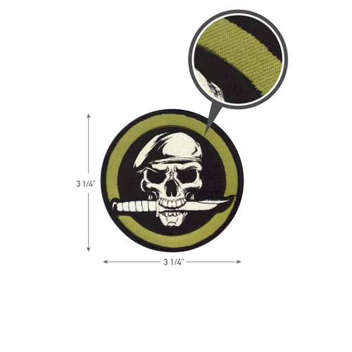 Rothco Military Skull and Knife Morale  Patch