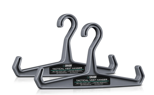 Savior Vest Hanger for Plate Carriers and Battle  Belts 2 Pack SW Gray