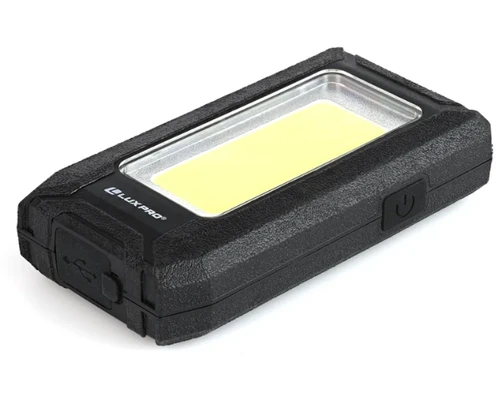 Luxpro Rechargeable 500 Lumen Palm Light with Power bank
