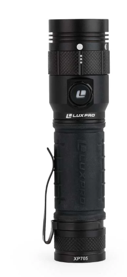 Luxpro Rechargeable Pro Series 1200 Lumen Flashlight Plus Red