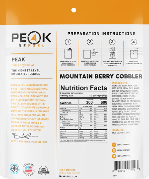 Peak Refuel Mountain Berry Cobbler