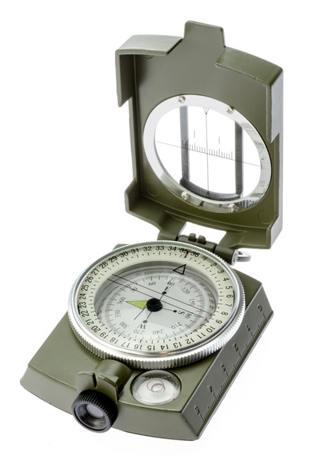 Military Style Lensatic Sighting Compass
