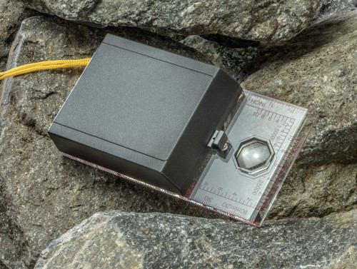 Map Compass with Sighting Mirror and GLowing Markers