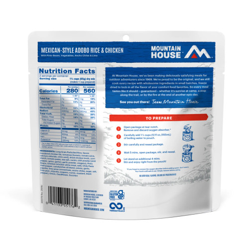 Mountain House Mexican Style Adobo Rice & Chicken Pouch