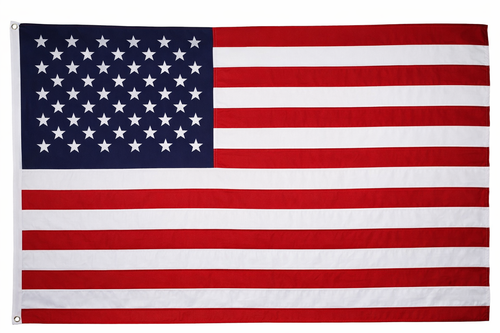 Embroidered USA  Flag 3'x5' Cotton