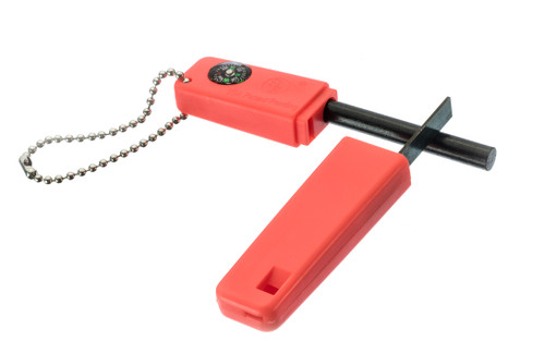 3-in-1 Fire Starter with Compass & Whistle