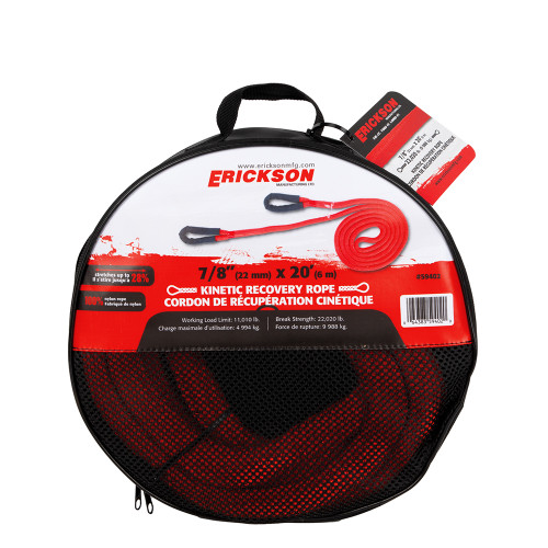 Erickson Mfg 7/8" x 20 ft Kinetic Recovery Rope