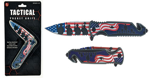 Sona Enterprises USA Flag/Soliders Knife
