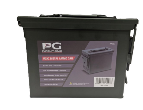 Pursuit Gear Mini Metal Ammo Can OD
