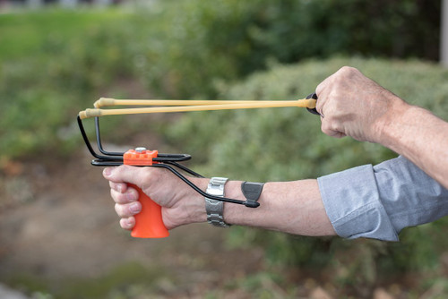 SE Adjustable Wrist-Based Large Slingshot Orange