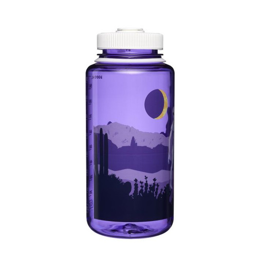 Nalgene 32 Wide Mouth Purple with Aliens Bottle