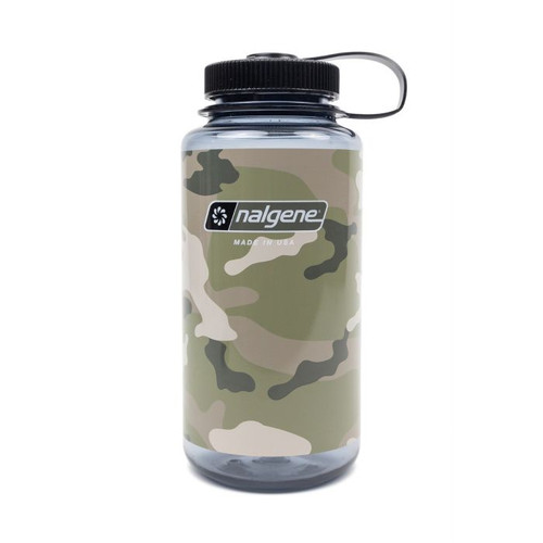 Nalgene 32 oz Wide Mouth Gray Camo Bottle