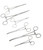 Sona Enterprises 6 Piece Stainless Steel Ultimate Hemostat Set