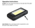 Luxpro Rechargeable 500 Lumen Palm Light with Power bank