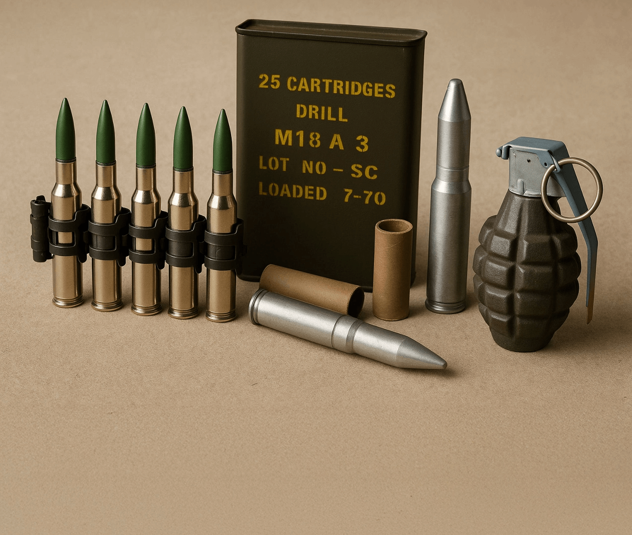 DUMMY GRENADES & ROUNDS