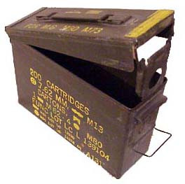 30 CAL 7.62 MM 11 X 4 X 7 AMMO BOX