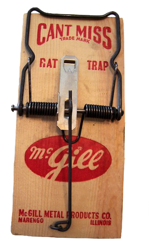 Vintage Mouse Trap Can't Miss Mcgill Better Mouse Traps 