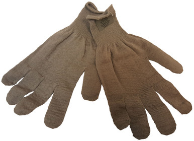  New US Army Military Issue GI Coyote Brown CW Lightweight Glove  Liner Inserts Medium/Large - Can wear as Gloves : Automotive