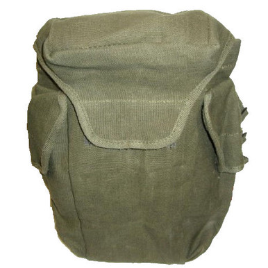 French Army Gas Mask Bag Shoulder Rubberized Waterproof Green Military Surplus French Army Gas Mask Bag Shoulder Rubberized Waterproof Green Military Surplus