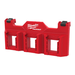 MILWAUKEE PACKOUT Side Mount M18 Battery Rack Stores up to 3 batteries | Buy Online at Munsterauto.ie MILWAUKEE PACKOUT Side Mount M18 Battery Rack Stores up to 3 batteries | Buy Online at Munsterauto.ie