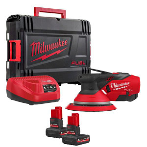 MILWAUKEE M12FROS5-502X 12V 150mm Orbital Sander (2x5Ah) | Buy Online at Munsterauto.ie MILWAUKEE M12FROS5-502X 12V 150mm Orbital Sander (2x5Ah) | Buy Online at Munsterauto.ie