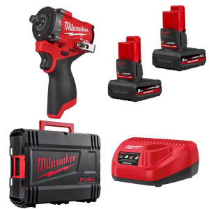 Milwaukee M12 3/8'' FUEL GEN 3 Impact Wrench 2x5Ah | Buy Online at Munsterauto.ie Milwaukee M12 3/8'' FUEL GEN 3 Impact Wrench 2x5Ah | Buy Online at Munsterauto.ie